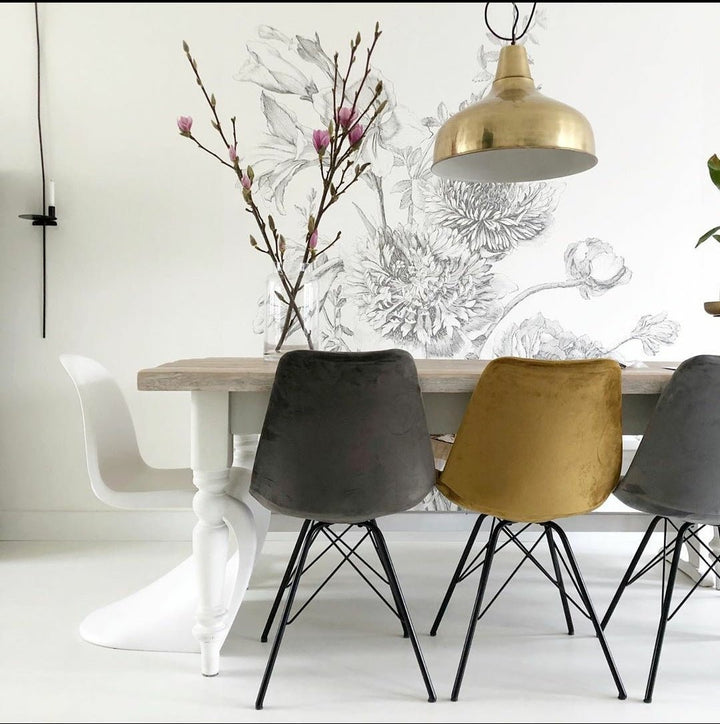 Chaise Seau Velours Design Polyvalente Pour Salon Et Bureau | LUXA - Designix