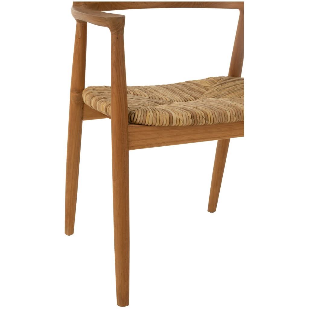 Chaise Teck Naturel Hiro | Riya - Designix Chaises