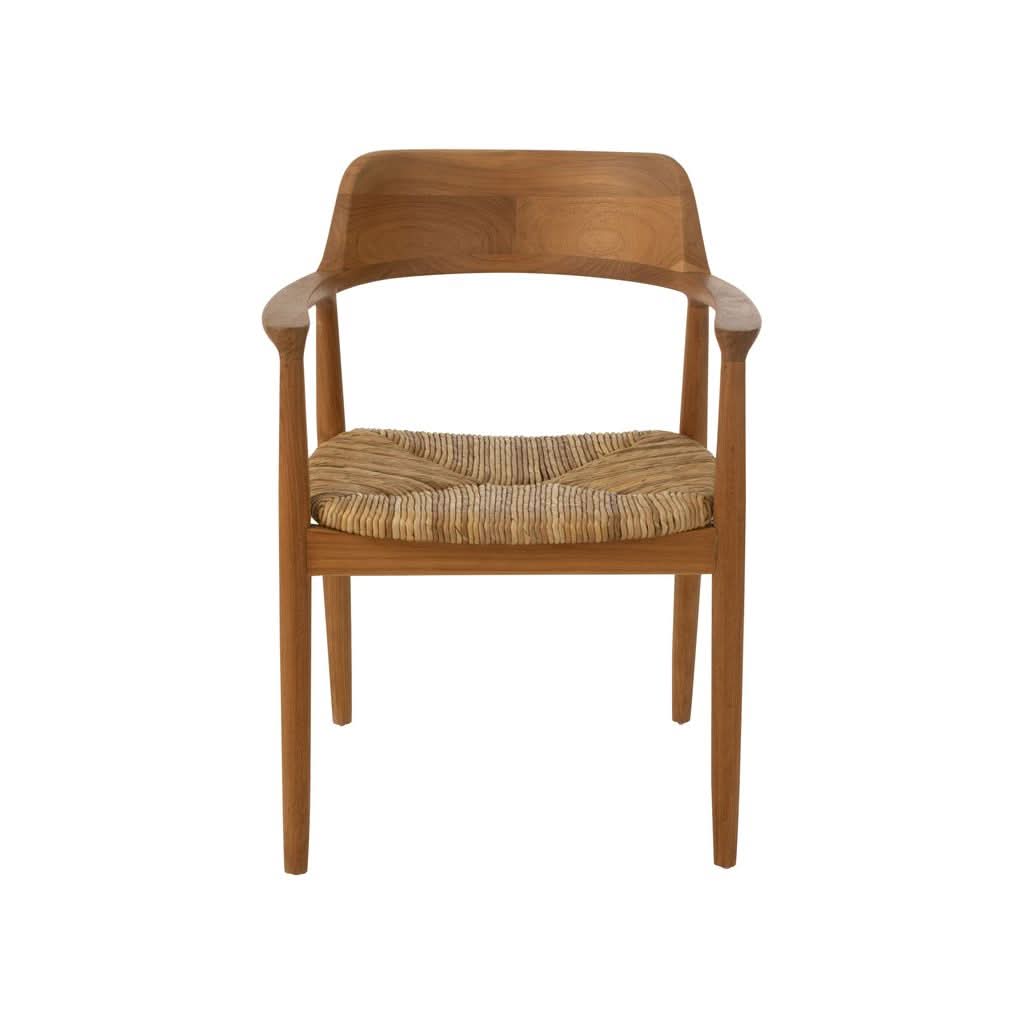 Chaise Teck Naturel Hiro | Riya - Designix Chaises