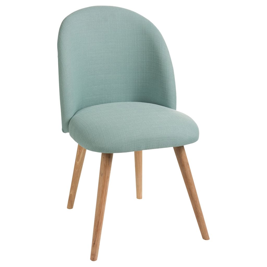 Chaise Textile Bois Design Bleu | Sile - Designix Chaises