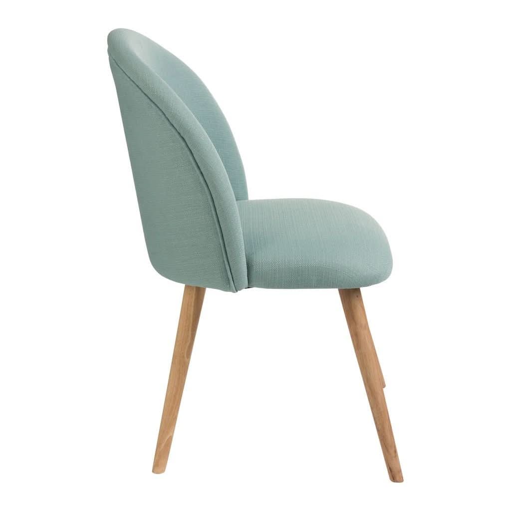 Chaise Textile Bois Design Bleu | Sile