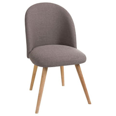 Chaise Textile Bois Greige | Tela