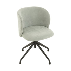 Chaise Tournante Tissu Bleu Clair | Wali