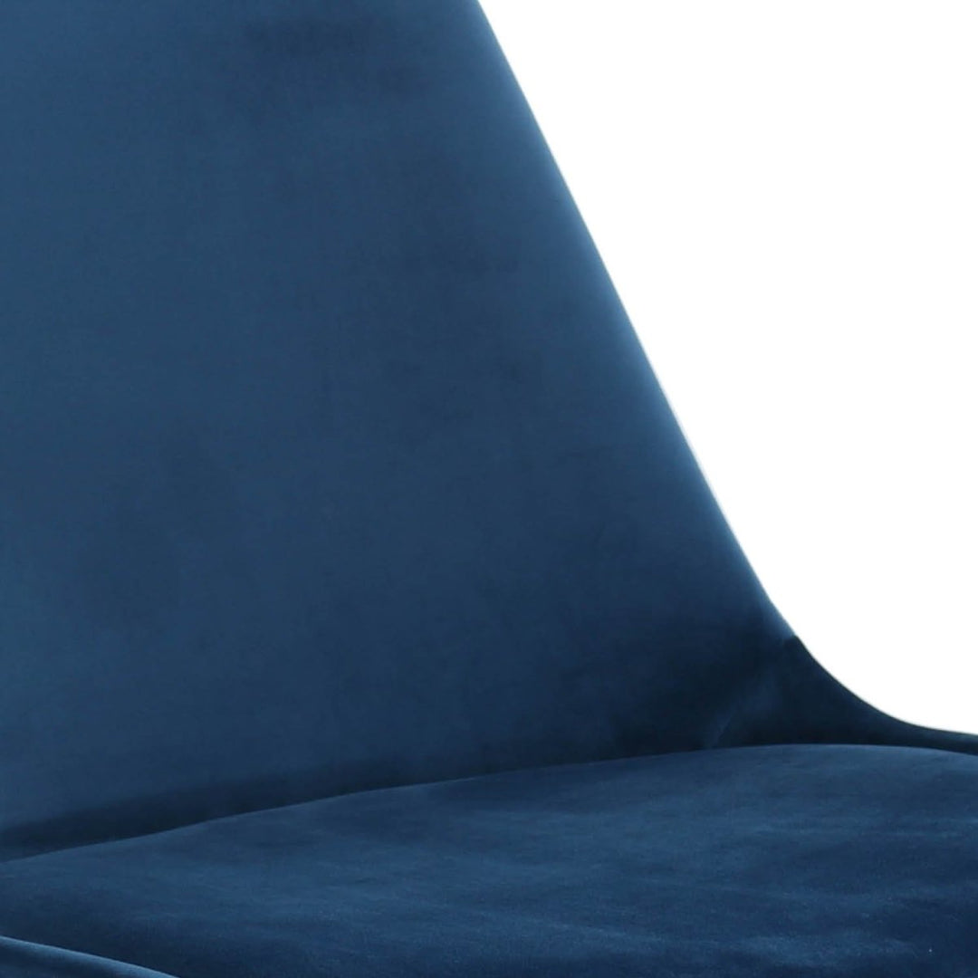 Chaise Velours Bleu Foncé Confort Moderne pour Salle à Manger | LUMI - Designix