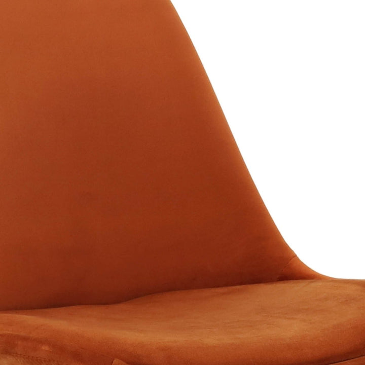 Chaise Velours Confort Moderne Orange Durable | LUMA - Designix