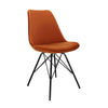 Chaise Velours Confort Moderne Orange Durable | LUMA