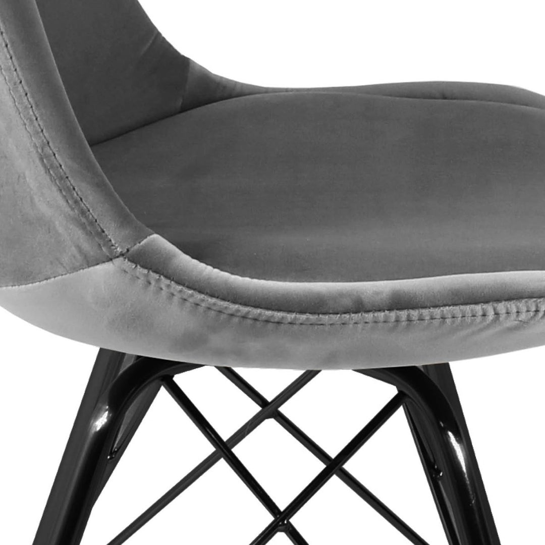 Chaise Velours Gris Ultra Confort Moderne et Élégante | NOVA - Designix