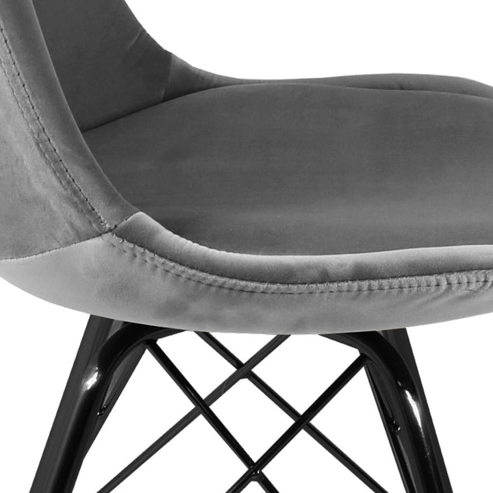 Chaise Velours Gris Ultra Confort Moderne et Élégante | NOVA - Designix
