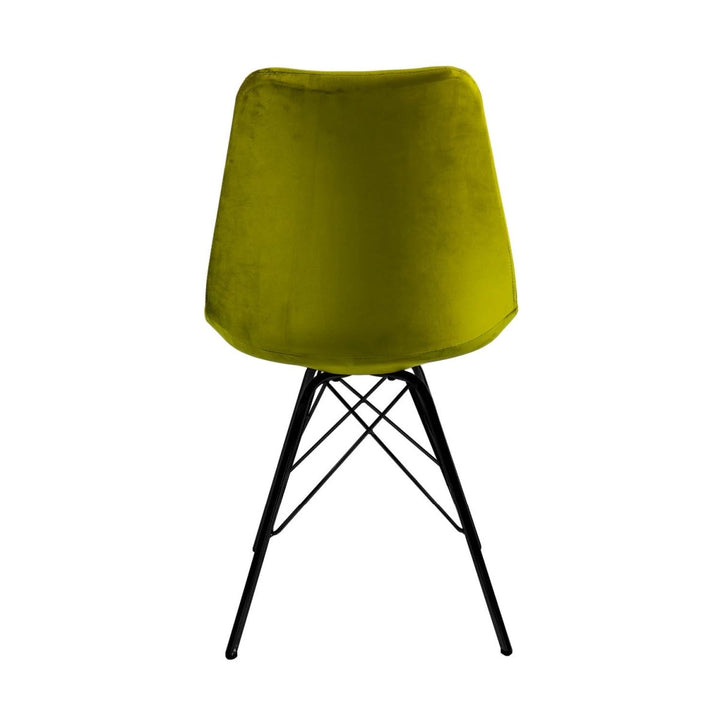 Chaise Velours Moderne Confort Siège Design Dossier Haut Vert | KYLI - Designix