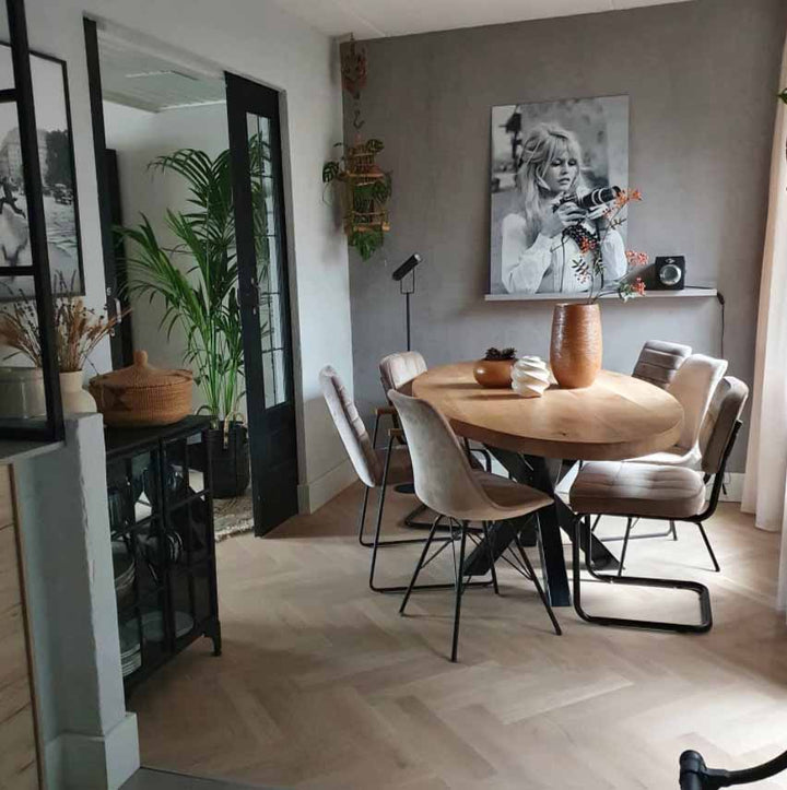 Chaise Velours Moderne Confort Siège Design Dossier Haut Vert | KYLI - Designix