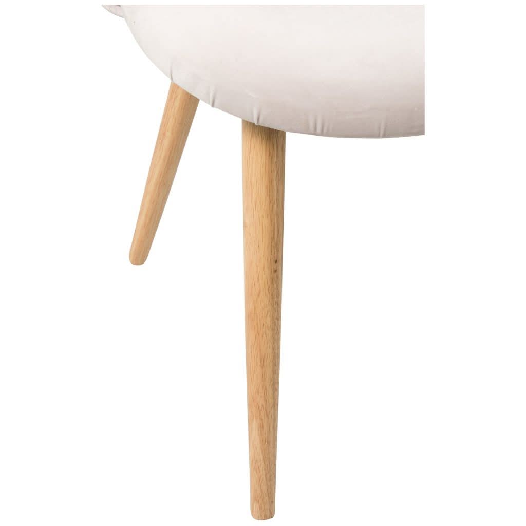 Chaise Velours Rose Pale Design Moderne | Yale - Designix Chaises