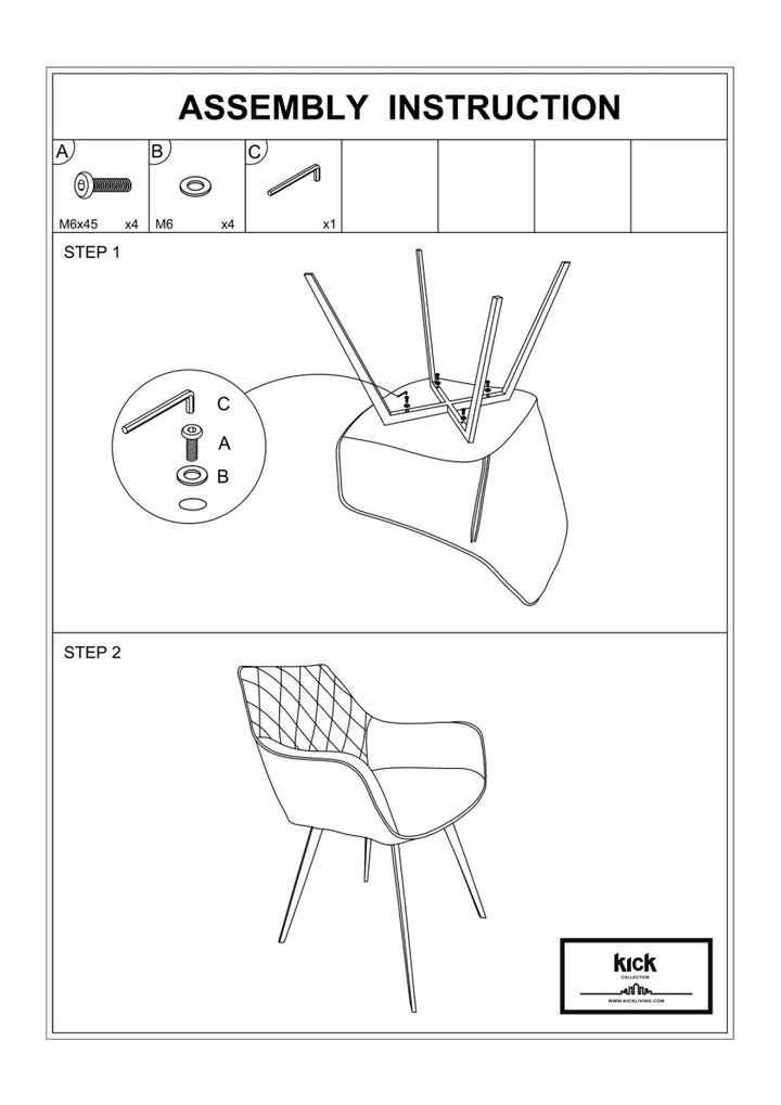 Chaise Velours Rose Salle À Manger Moderne Confort | NOVA - Designix