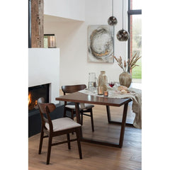 Chaise Vintage Bois Caoutchouc | Cale