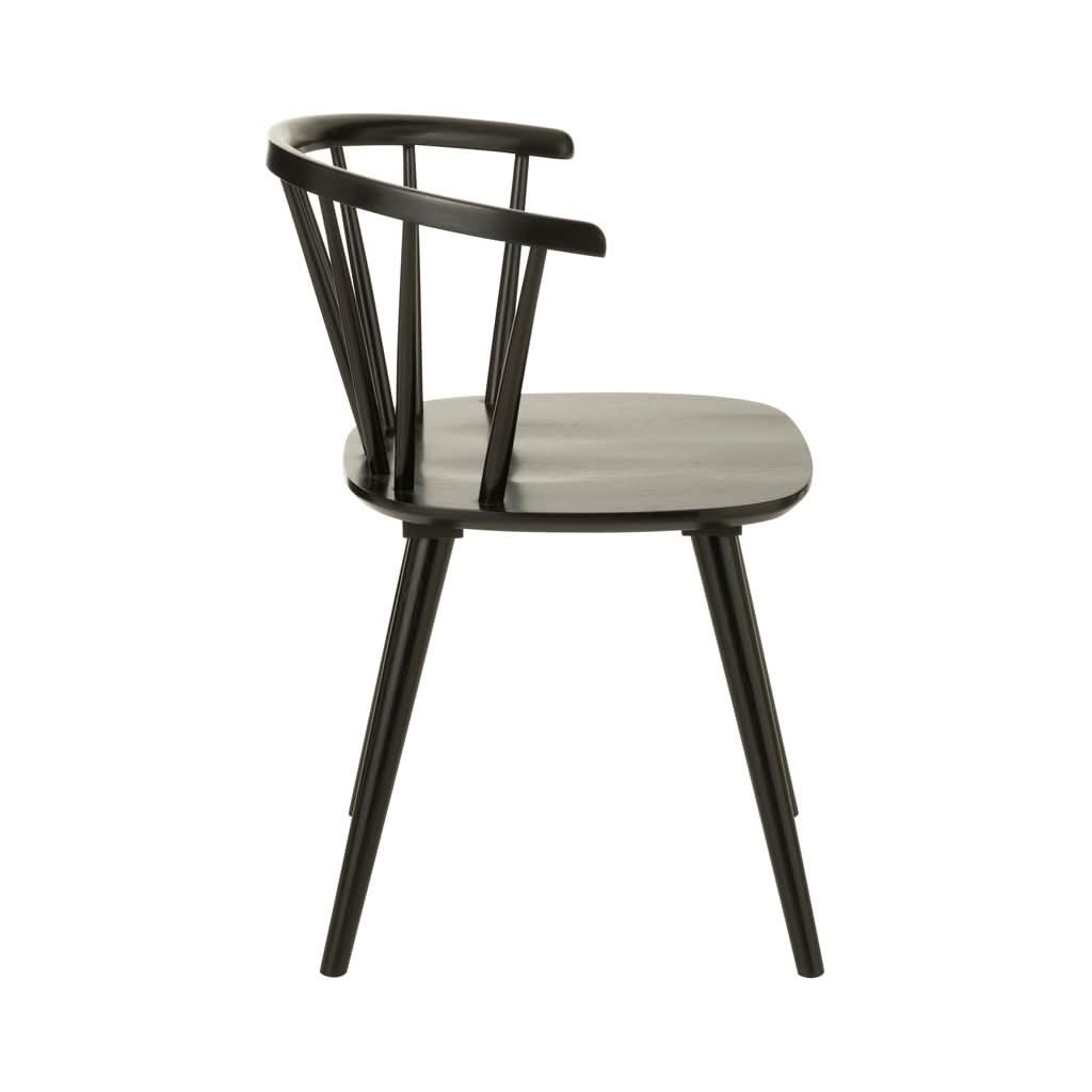 Chaise Vintage Noir en Bois | Dila - Designix Chaises