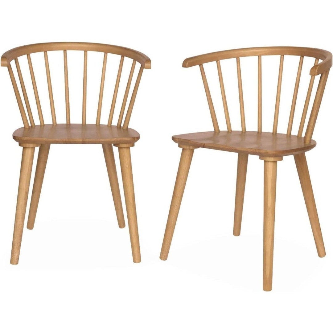 Chaises Bois Hévéa Incurvé | Prisme - Designix Chaises