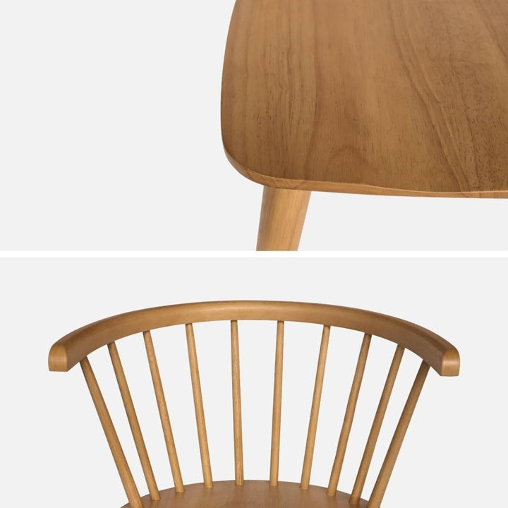 Chaises Bois Hévéa Incurvé | Prisme - Designix Chaises