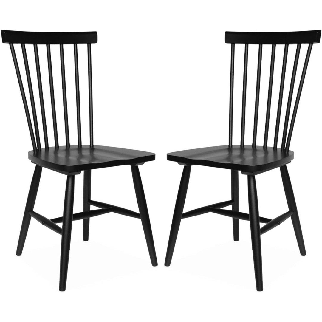 Chaises Bois Hévéa Noires | Terra - Designix Chaises