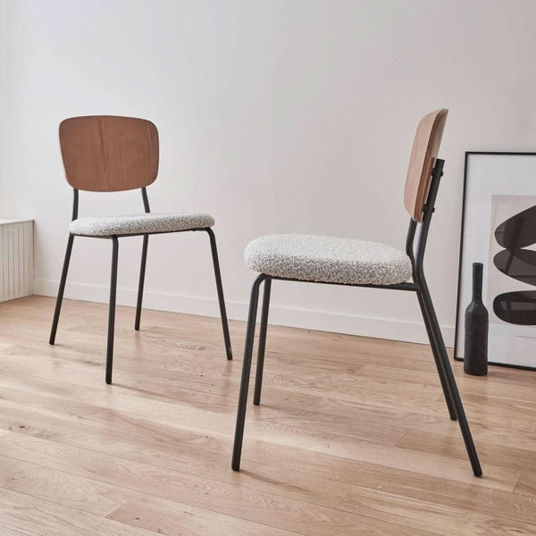 Chaises Bouclette Bois Contemporaines | Prisme