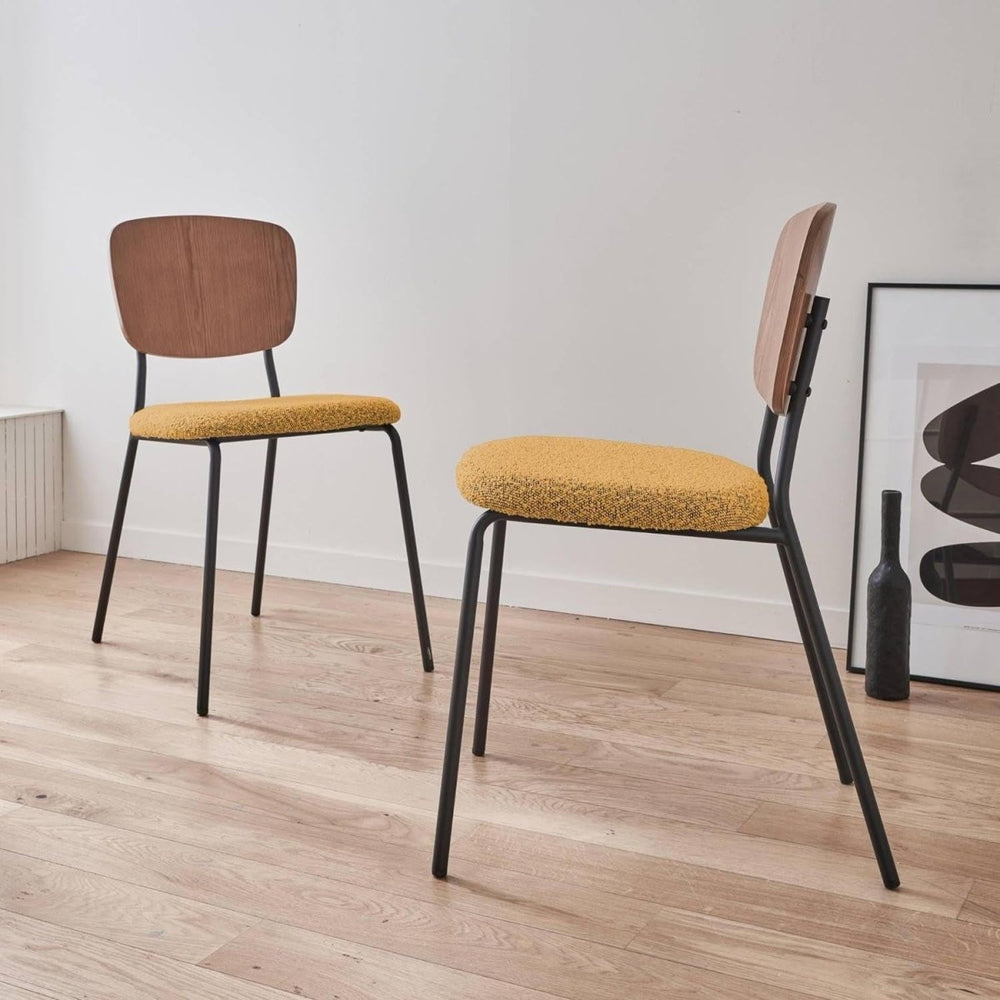 Chaises Bouclette Peuplier Moderne | Virevolte - Designix Chaises