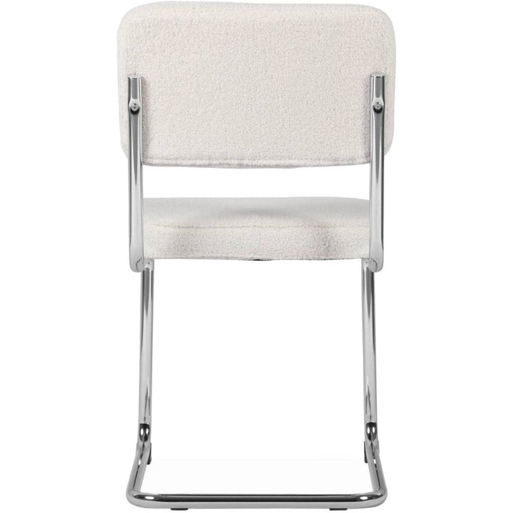 Chaises Cantilever Bouclettes Crème | Linge - Designix Chaises