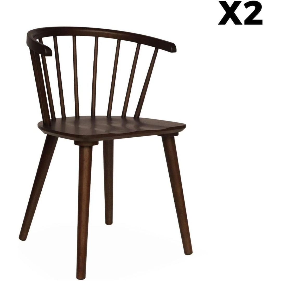 Chaises Noyer Bois Confort | Calme - Designix Chaises