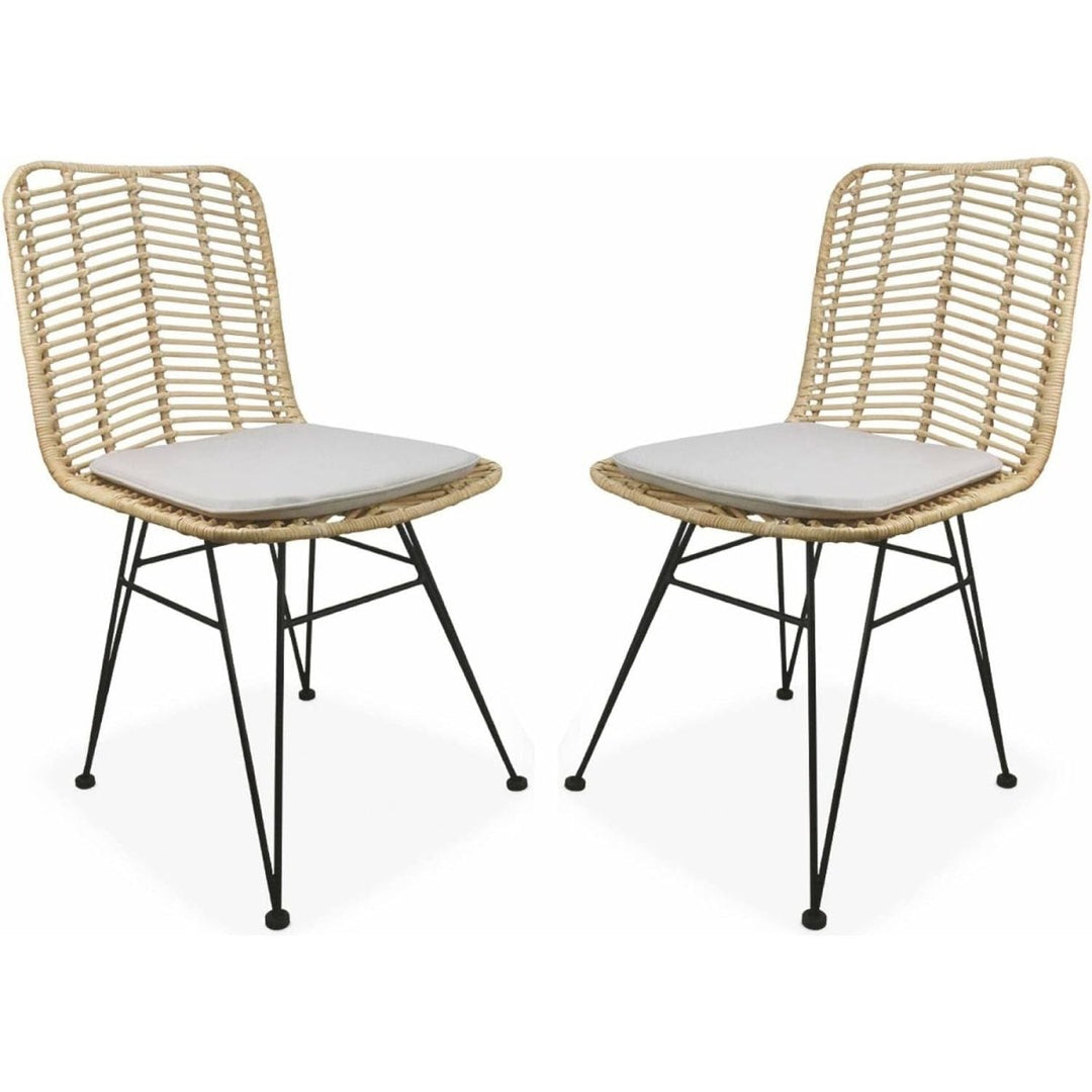 Chaises Rotin Métal Déhoussables | Fable - Designix Chaises