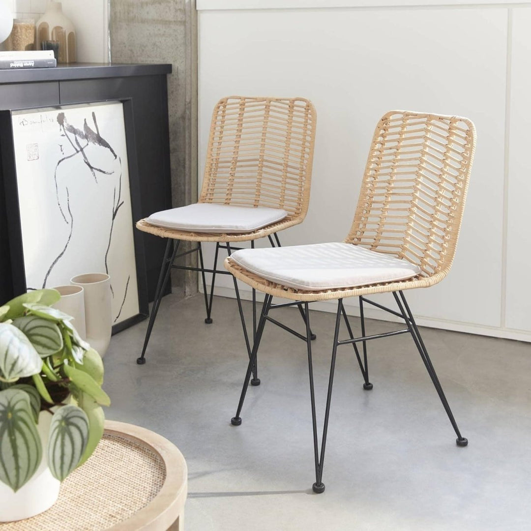 Chaises Rotin Métal Déhoussables | Fable - Designix Chaises