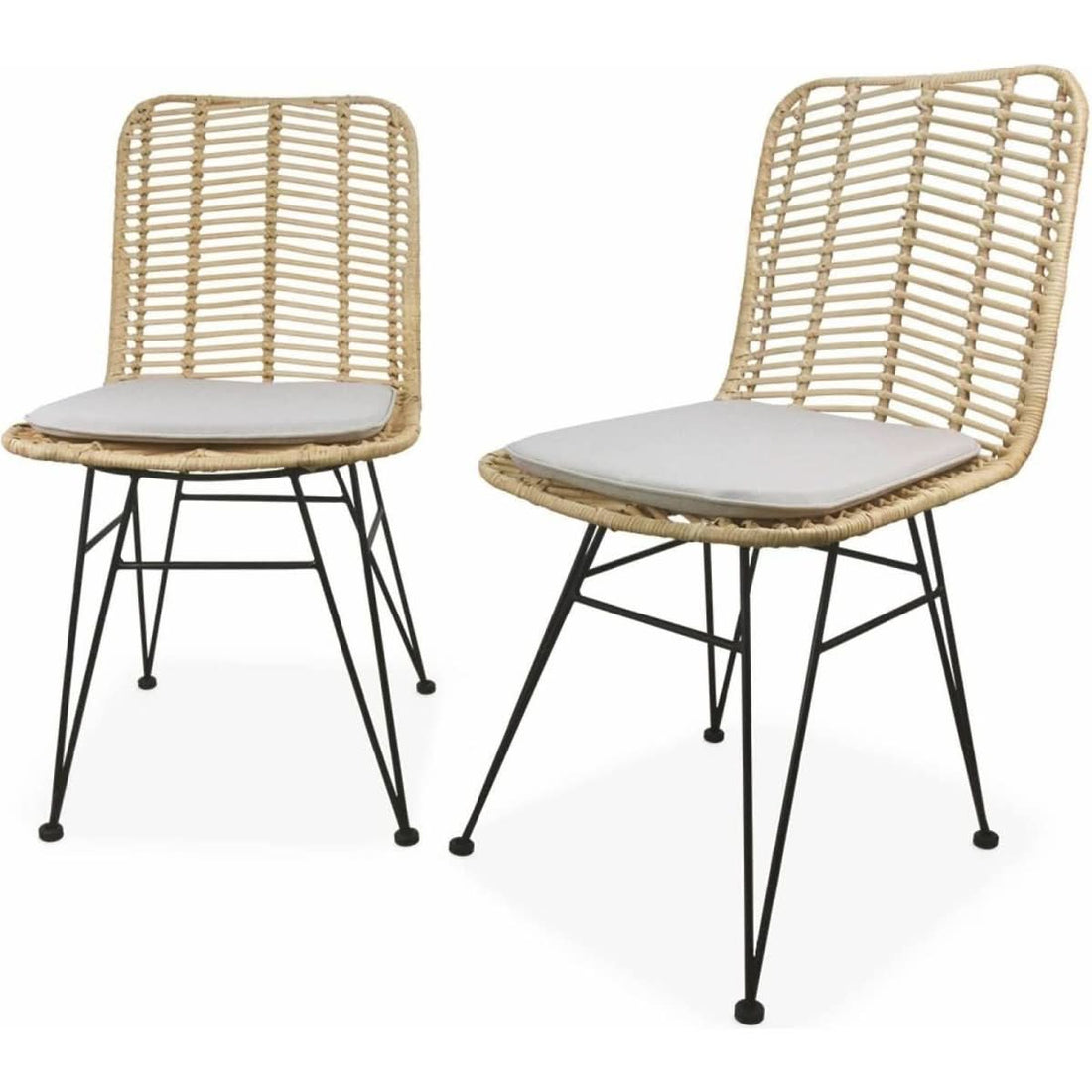 Chaises Rotin Métal Déhoussables | Fable