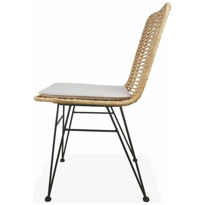 Chaises Rotin Métal Déhoussables | Fable - Designix Chaises