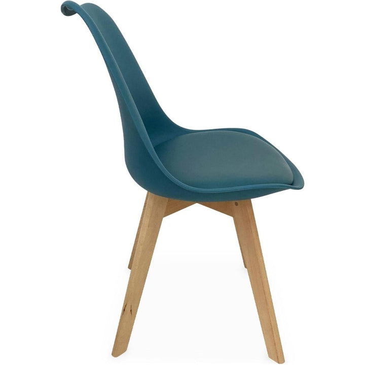 Chaises Scandinaves Bois Bleu | Indigo - Designix Chaises