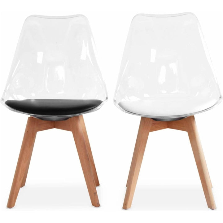 Chaises Scandinaves Coque Transparente | Joyau - Designix Chaises