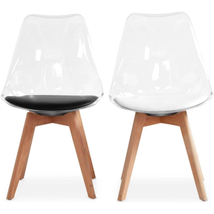 Chaises Scandinaves Coque Transparente | Joyau - Designix Chaises