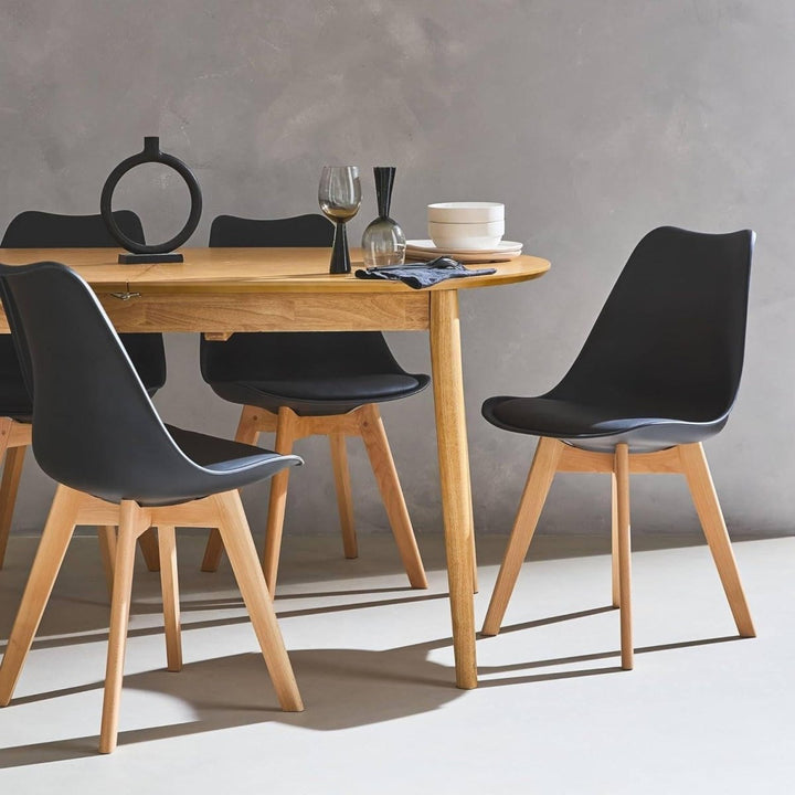 Chaises Scandinaves Pieds Bois | Granit - Designix Chaises