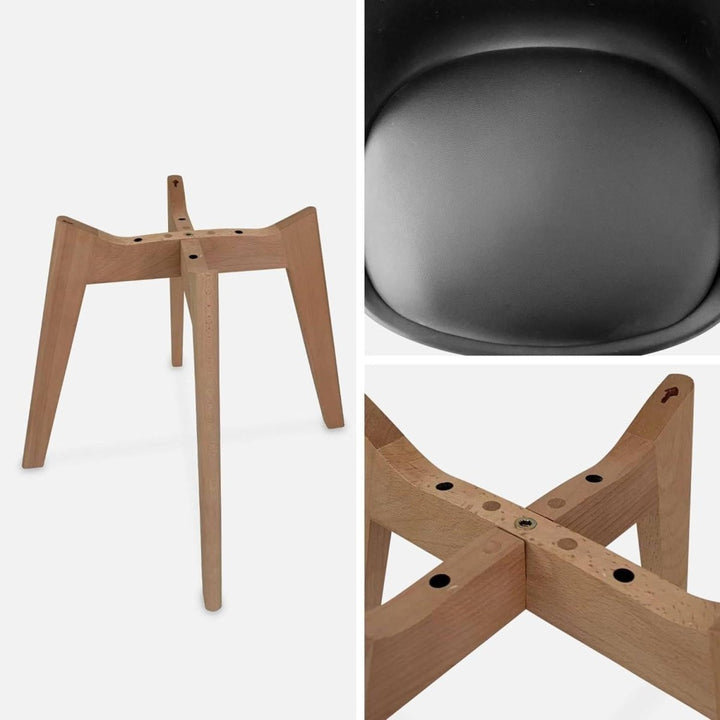 Chaises Scandinaves Pieds Bois | Granit - Designix Chaises
