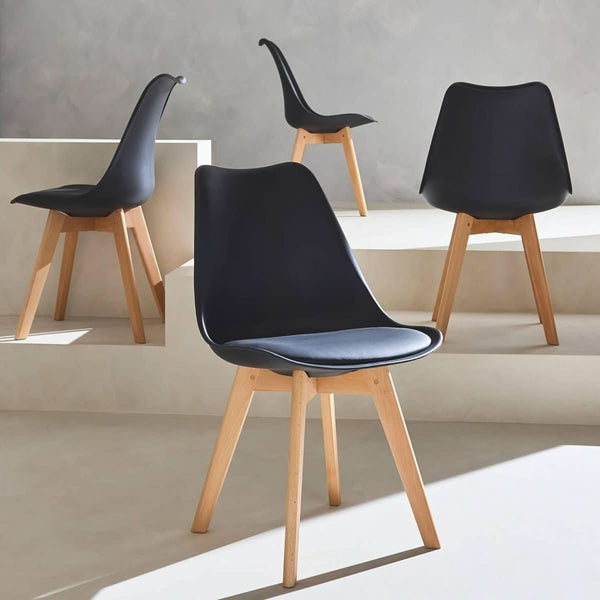 Chaises Scandinaves Pieds Hêtre | Feu