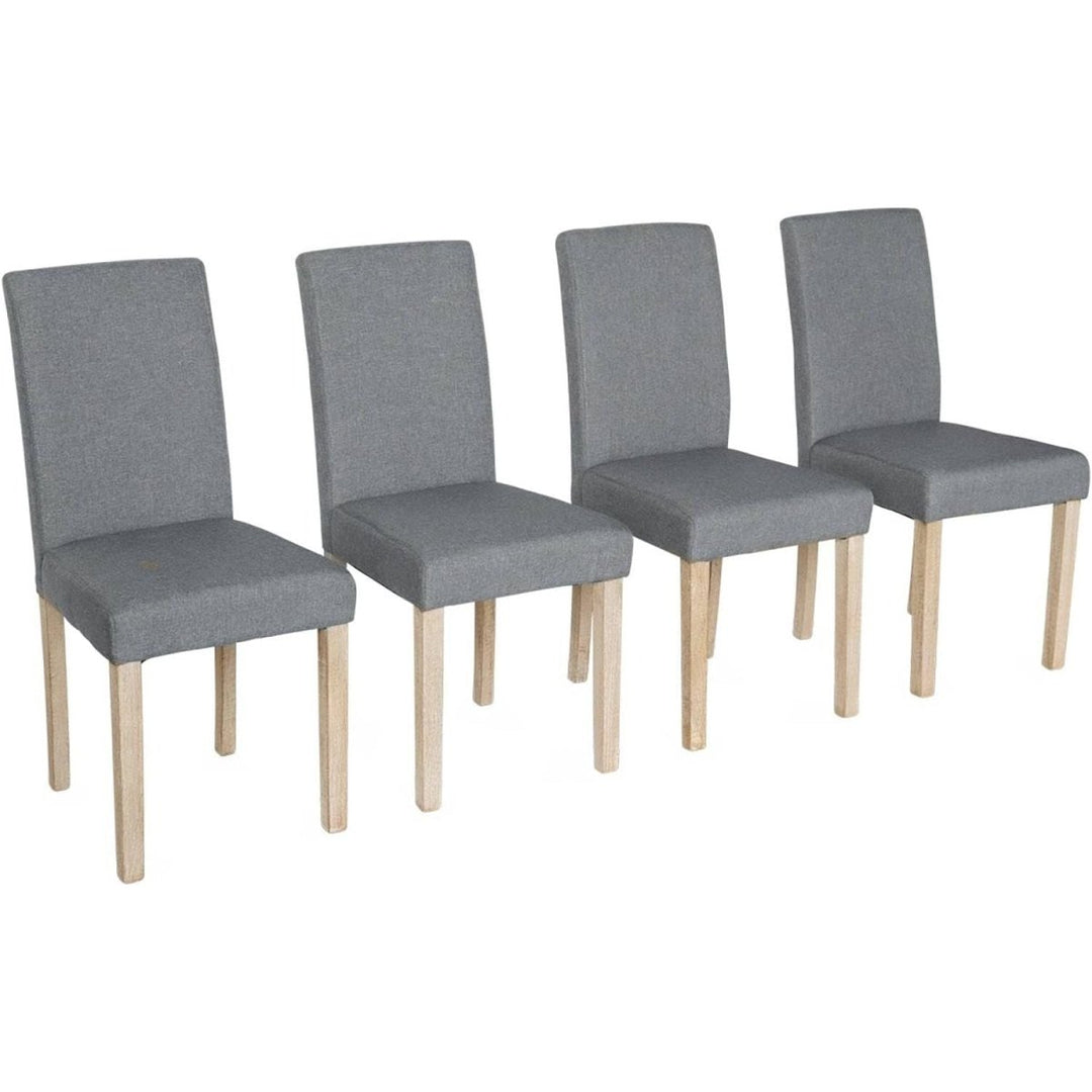 Chaises Tissu Bois Gris | Perle - Designix Chaises