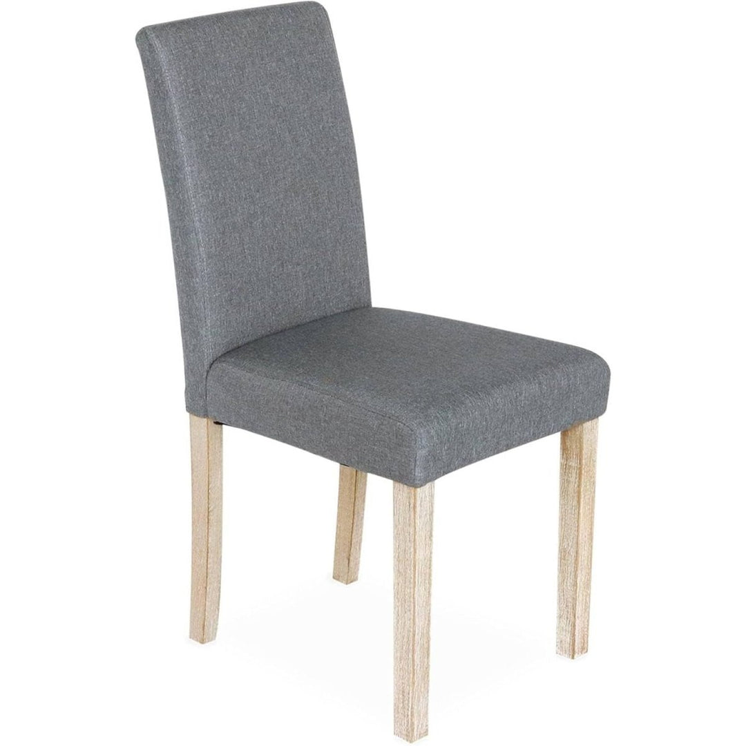 Chaises Tissu Bois Gris | Perle - Designix Chaises
