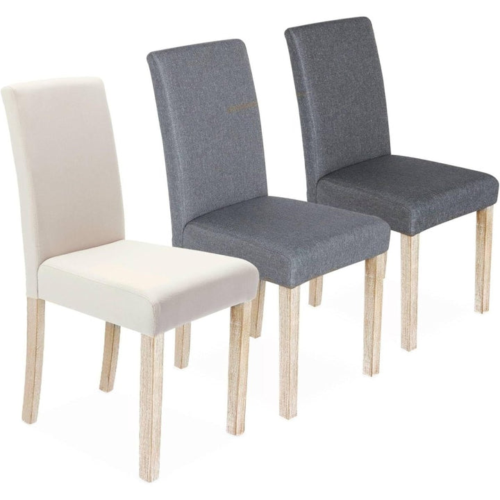 Chaises Tissu Bois Gris | Perle - Designix Chaises