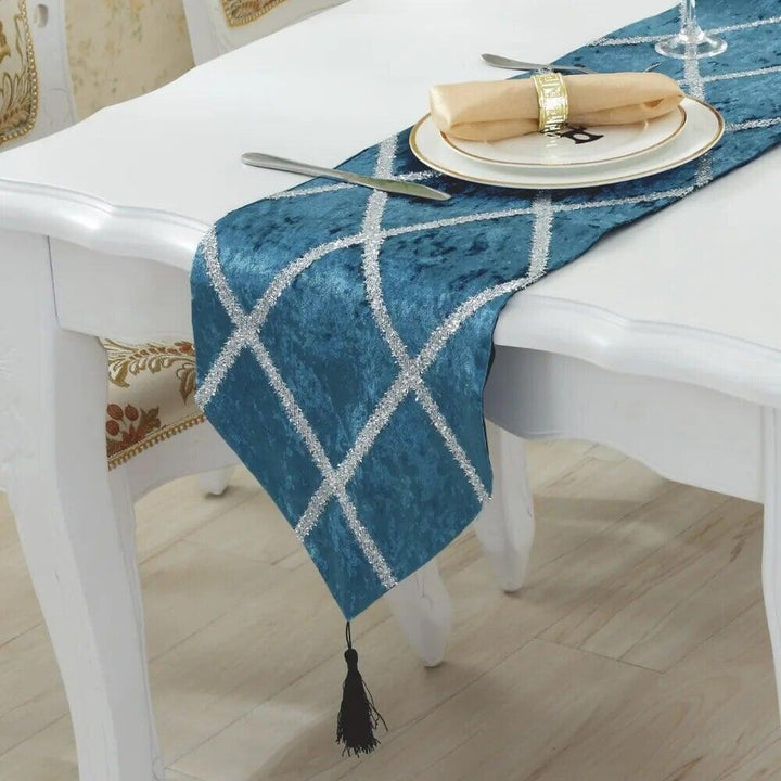 Chemins Table Mariage Imprimés | Baco - Designix Chemin de table Rouge 28x180cm
