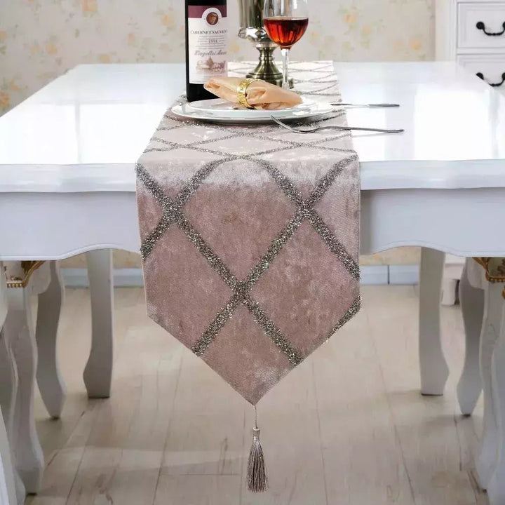 Chemins Table Mariage Imprimés | Baco - Designix Chemin de table Rouge 28x180cm