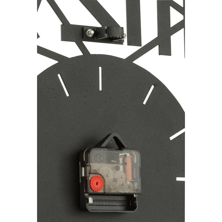Chiffres Horloge Métal Noir - Designix