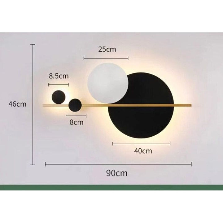 Circle Applique LED Nordique | Ela - Designix Applique Murale Grande