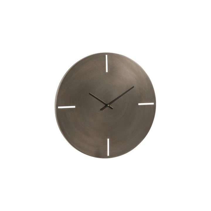 Horloge Métal Gris Foncé Petite | Designix -     - https://designix.fr