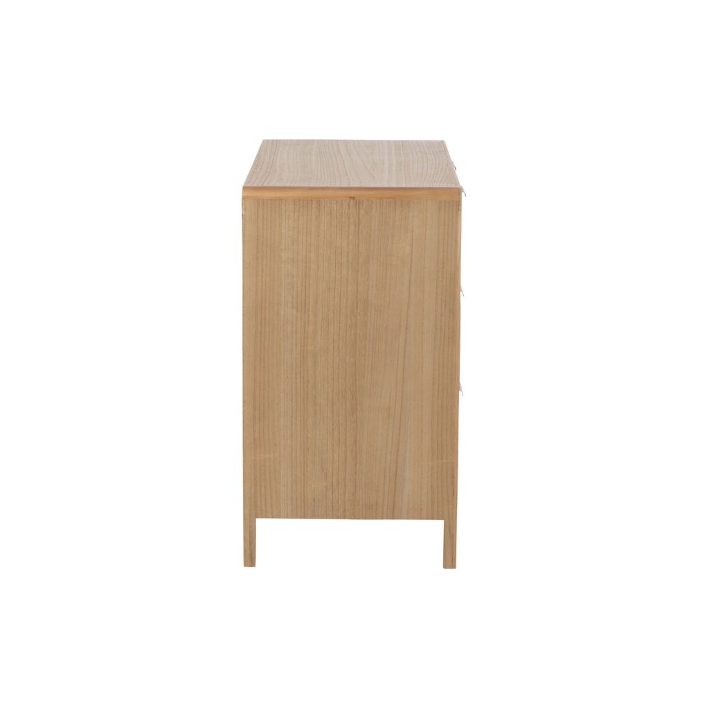 Armoire 3 tiroirs en bois/rotin naturel | Designix -     - https://designix.fr