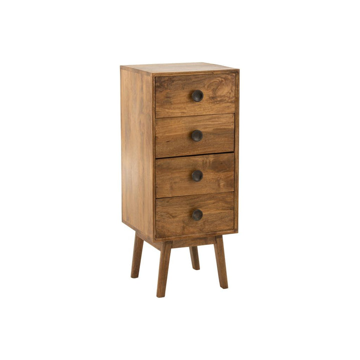 Armoire Lora 4 tiroirs en bois de manguier marron | Designix -     - https://designix.fr