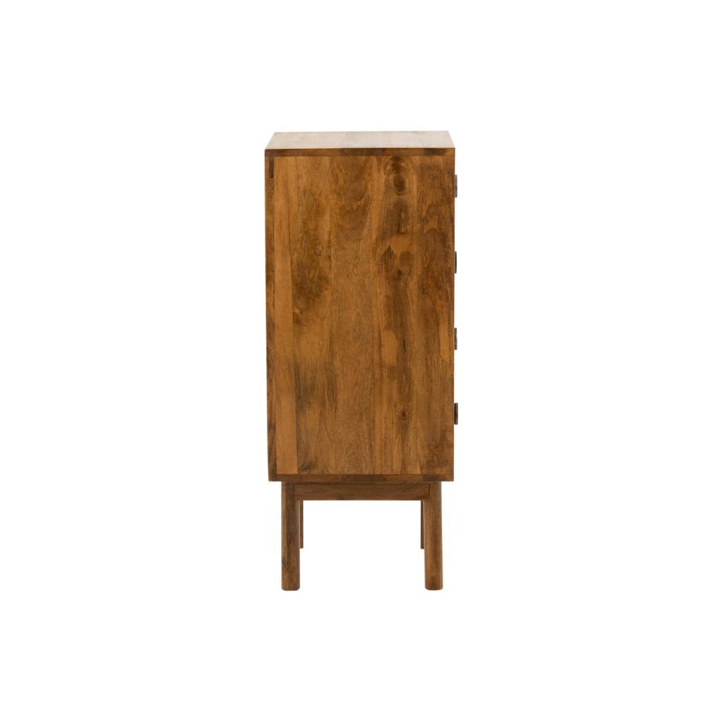 Armoire Lora 4 tiroirs en bois de manguier marron | Designix -     - https://designix.fr