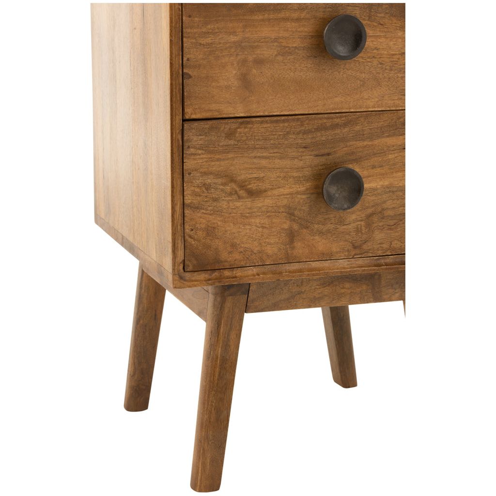 Armoire Lora 4 tiroirs en bois de manguier marron | Designix -     - https://designix.fr