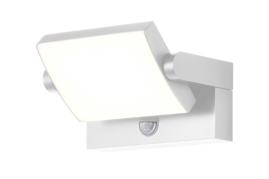 Angle rapproché sur la face lumineuse blanche et le détecteur intégré