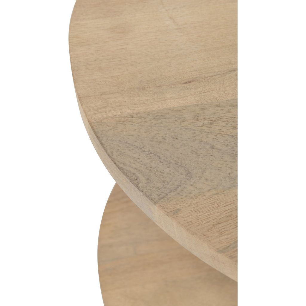 Table basse ovale Eli 2 étagères en bois de manguier/fer naturel/gris | Designix -     - https://designix.fr