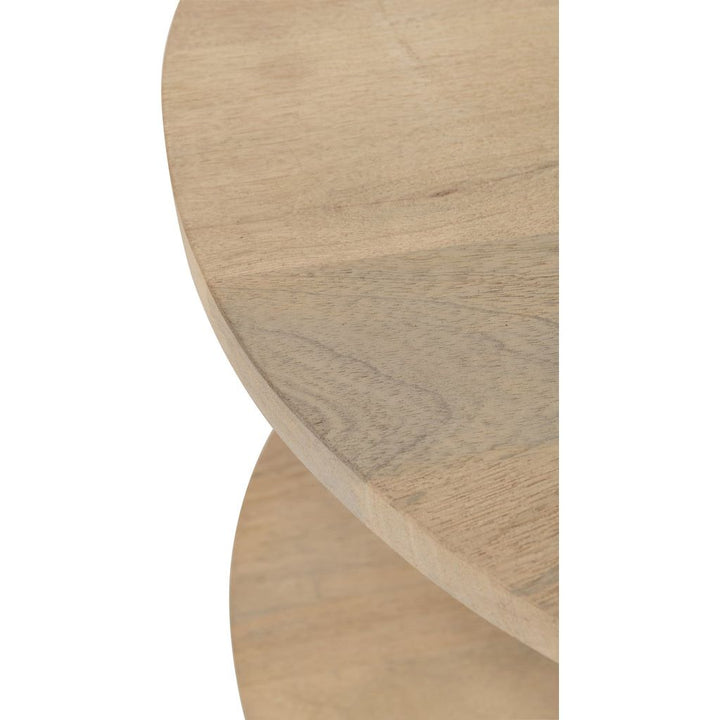 Table basse ovale Eli 2 étagères en bois de manguier/fer naturel/gris | Designix -     - https://designix.fr